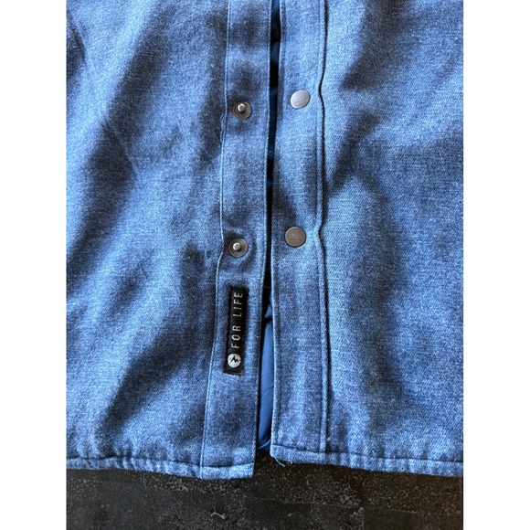 Marmot Insulated Snap Front Work Shirt Jacket Blue Mens Large Warm Thick Outdoor - Picture 7 of 16